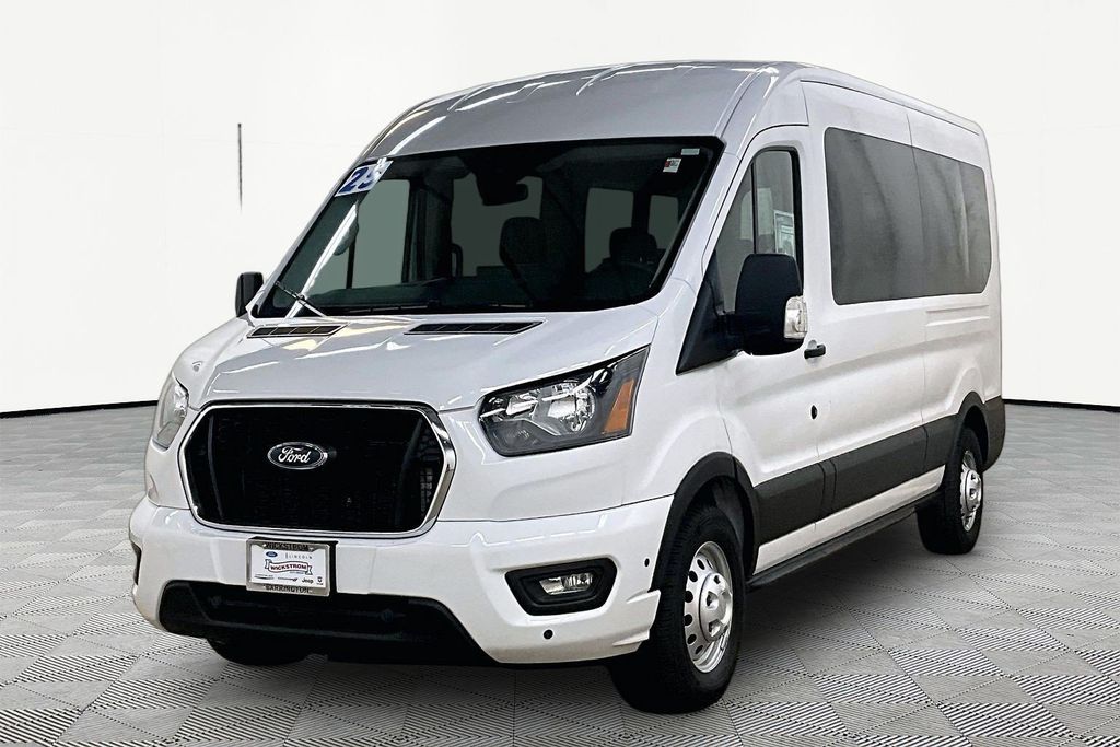 Oxford White 2025 Ford Transit Passenger Van All-Wheel Drive