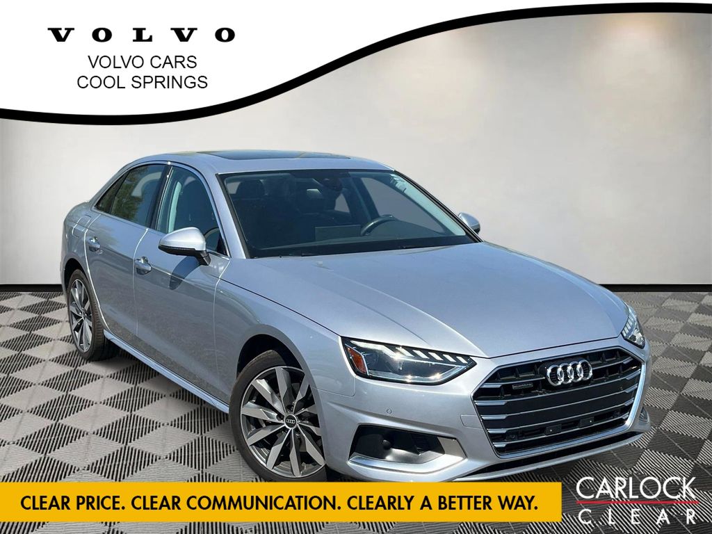 Silver Metallic 2021 Audi A4 quattro Premium Plus 40 TFSI AWD Sedan All-Wheel Drive 7-Speed Automatic
