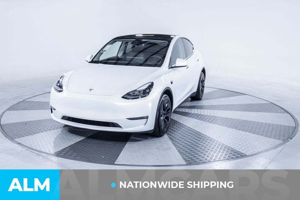 Used 2025 Tesla Model Y Long Range with VIN 7SAYGDEE4SF258412 for sale in Union City, GA
