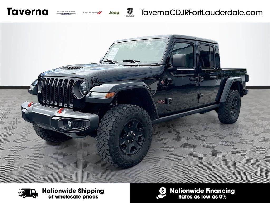 Black Clearcoat 2021 Jeep Gladiator Mojave Crew Cab 4WD Pickup Truck Four-Wheel Drive 8-Speed Automatic