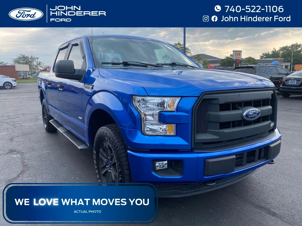Blue Flame Metallic 2016 Ford F-150 Pickup Truck Four-Wheel Drive 6-Speed Automatic