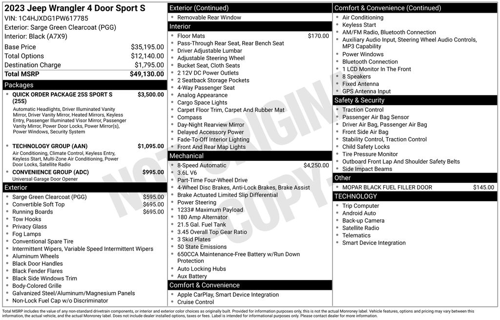 2023 Jeep Wrangler Sport S's photo