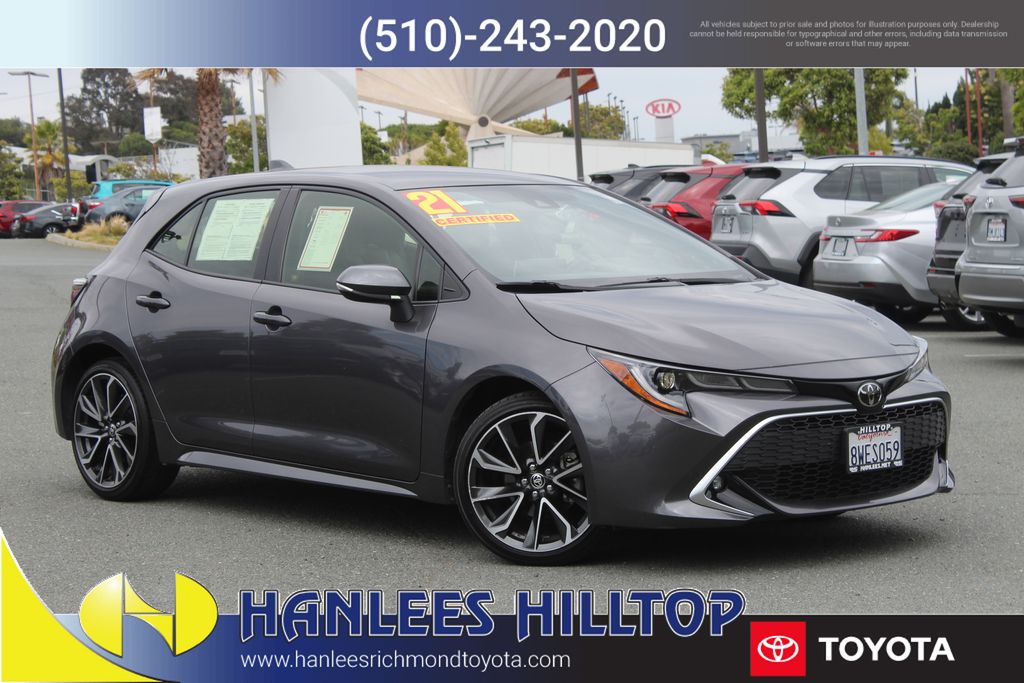 Magnetic Gray Metallic 2021 Toyota Corolla Hatchback Hatchback Front-Wheel Drive Continuously Variable Transmission