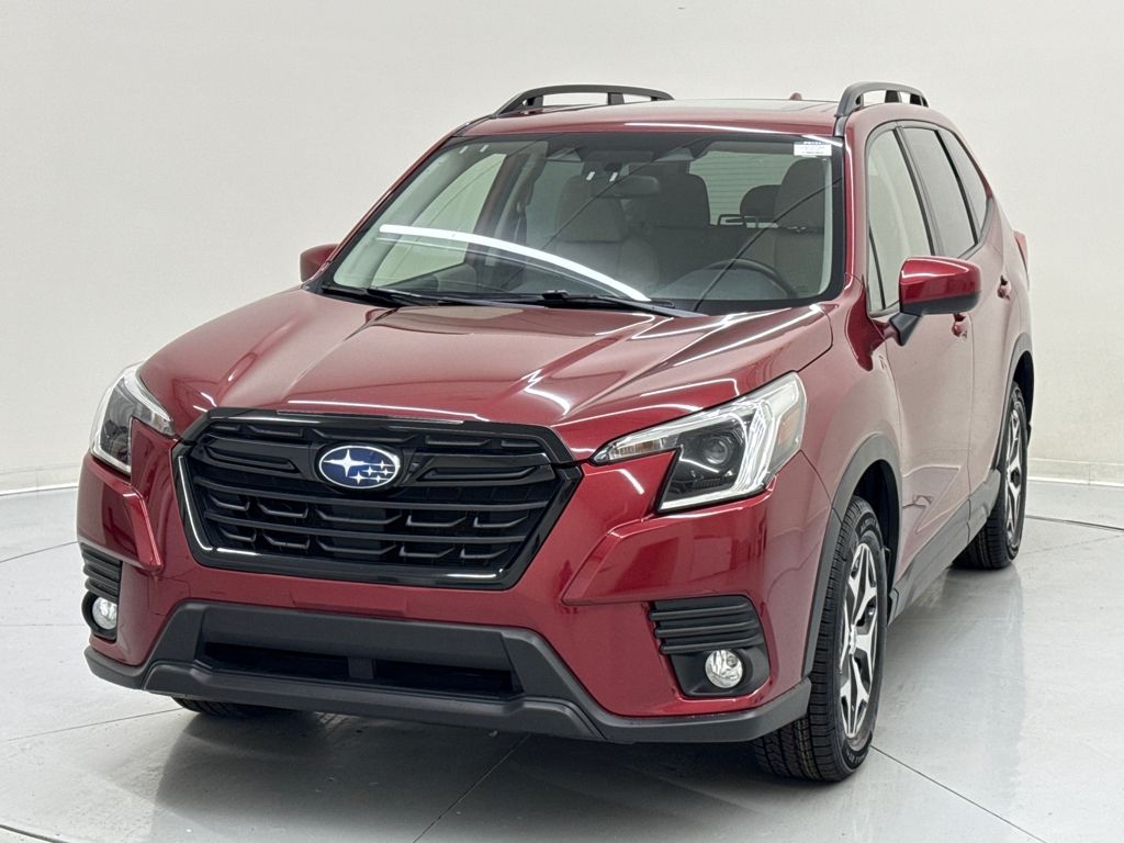 Crimson Red Pearl 2022 Subaru Forester Premium Crossover AWD SUV / Crossover All-Wheel Drive Continuously Variable Transmission