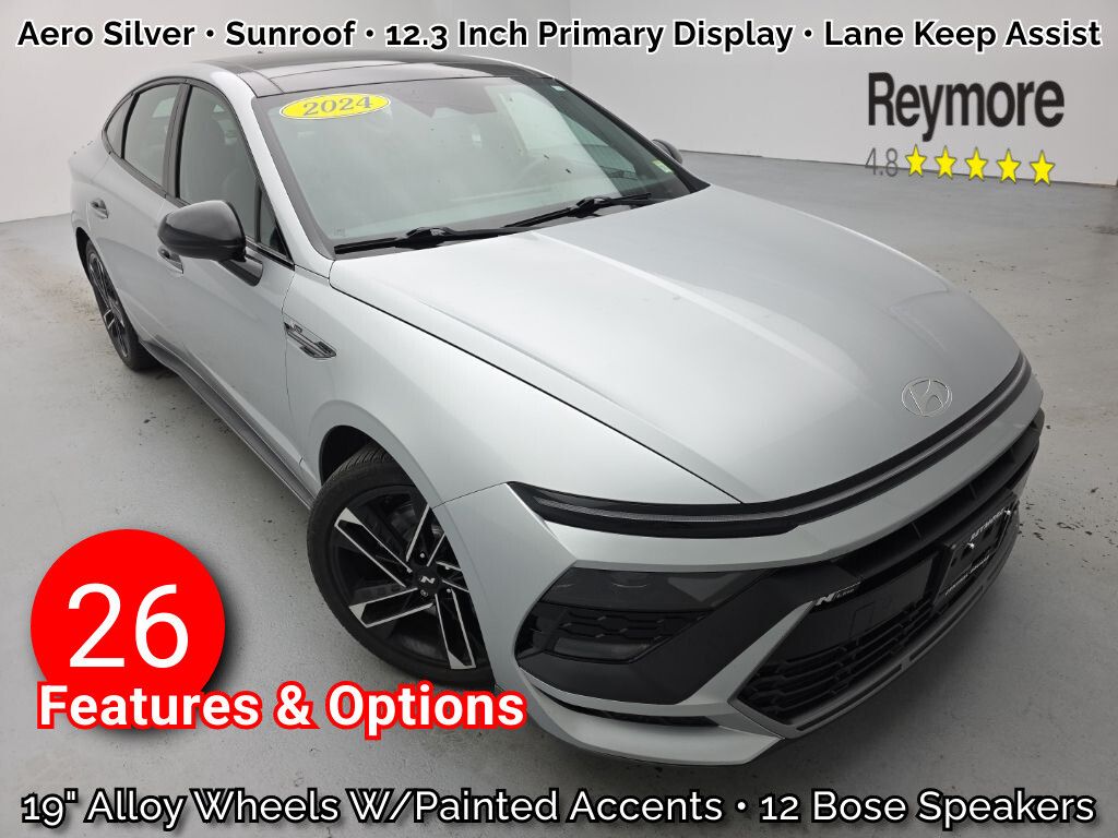 Aero Silver 2024 Hyundai Sonata Sedan Front-Wheel Drive 8-Speed Automatic