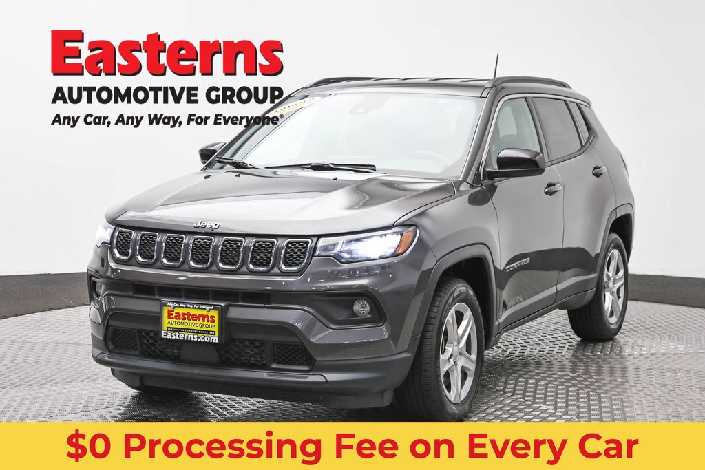 Gray 2024 Jeep Compass Latitude 4WD SUV / Crossover Four-Wheel Drive 8-Speed Automatic