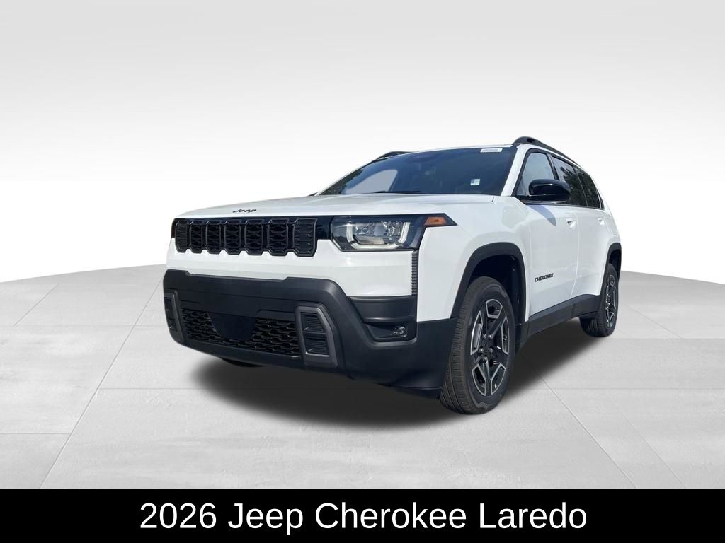 Bright White Clearcoat 2026 Jeep Cherokee SUV / Crossover Four-Wheel Drive Continuously Variable Transmission