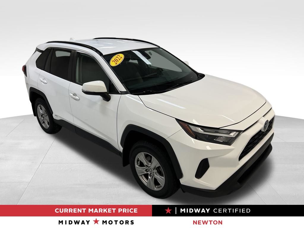 White 2022 Toyota RAV4 Hybrid SUV / Crossover All-Wheel Drive Continuously Variable Transmission