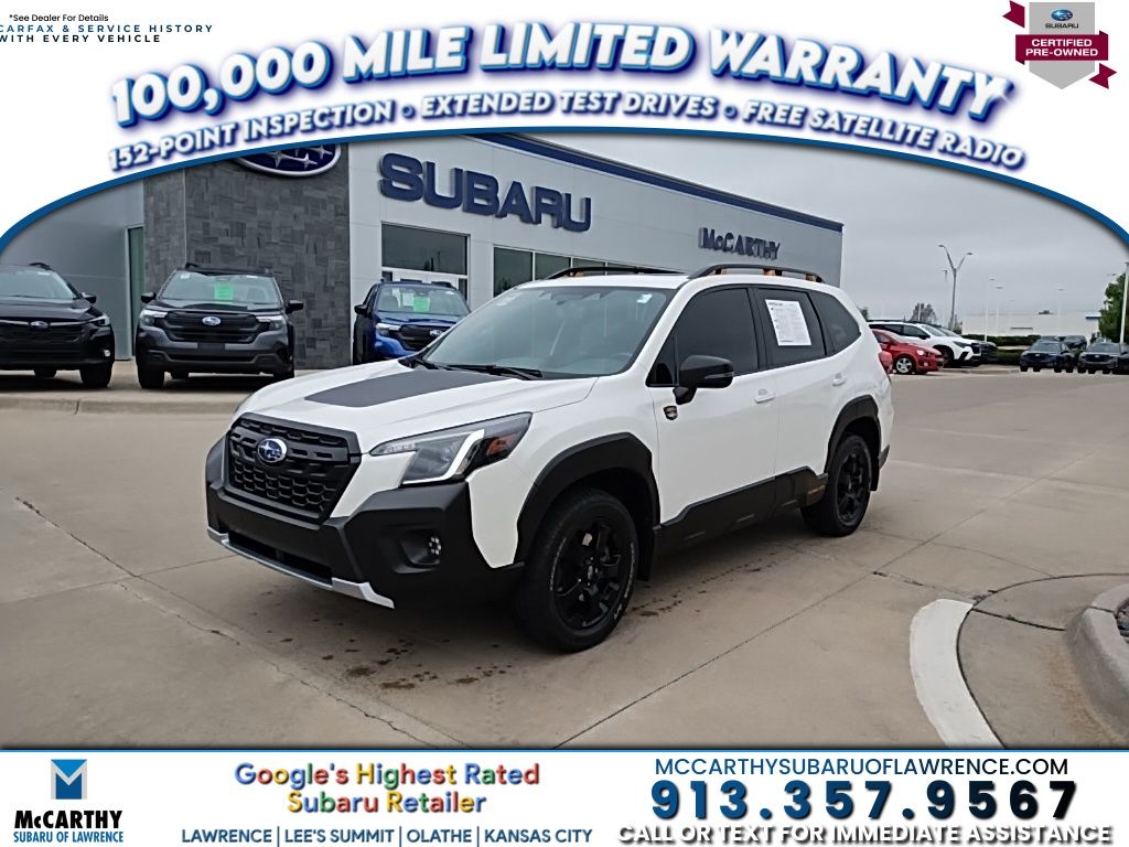 Crystal White Pearl 2023 Subaru Forester Wilderness Crossover AWD SUV / Crossover All-Wheel Drive Continuously Variable Transmission