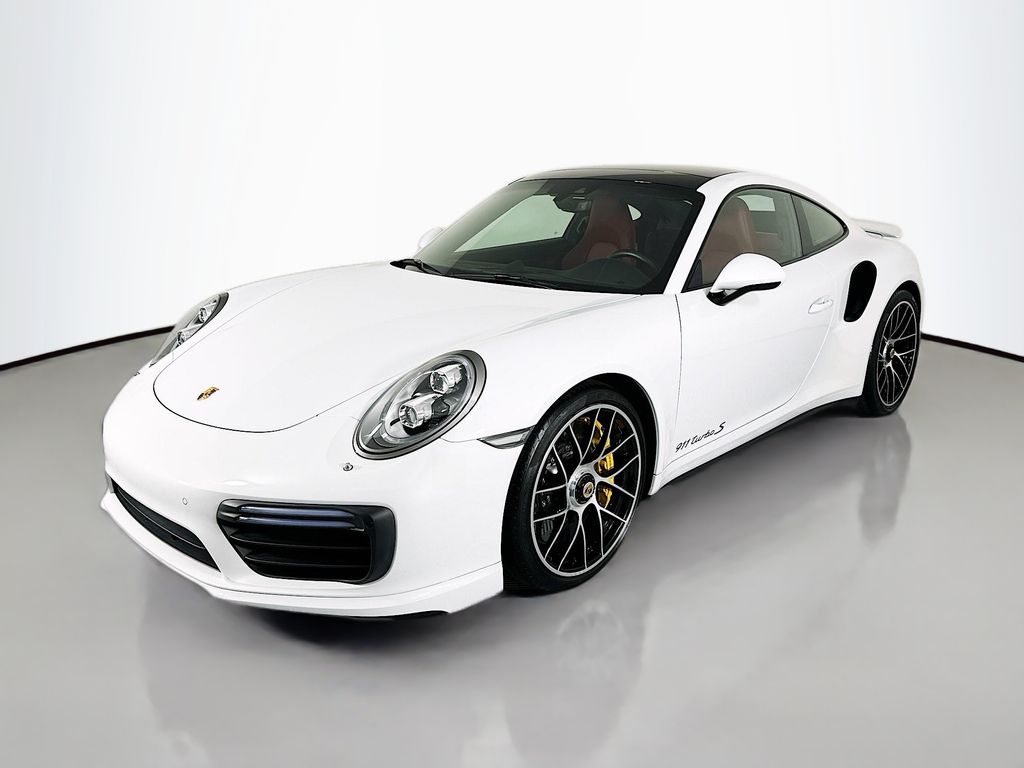 Carrara White Metallic 2017 Porsche 911 Turbo S Coupe AWD Coupe All-Wheel Drive 7-Speed Automatic