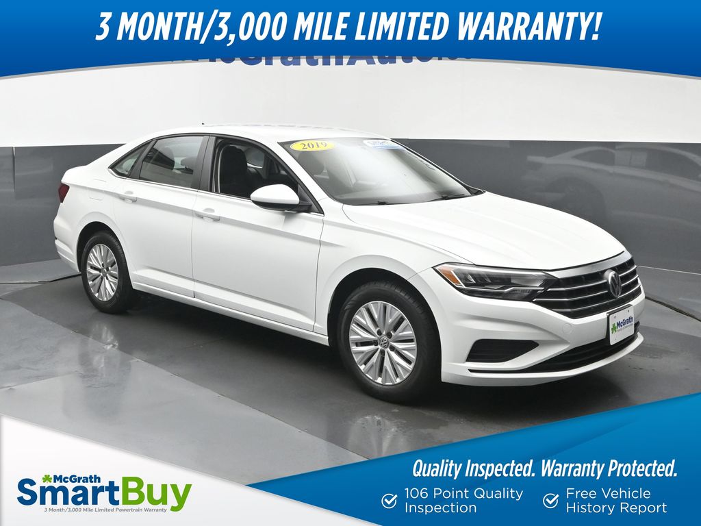 Pure White 2019 Volkswagen Jetta Sedan Front-Wheel Drive 8-Speed Automatic