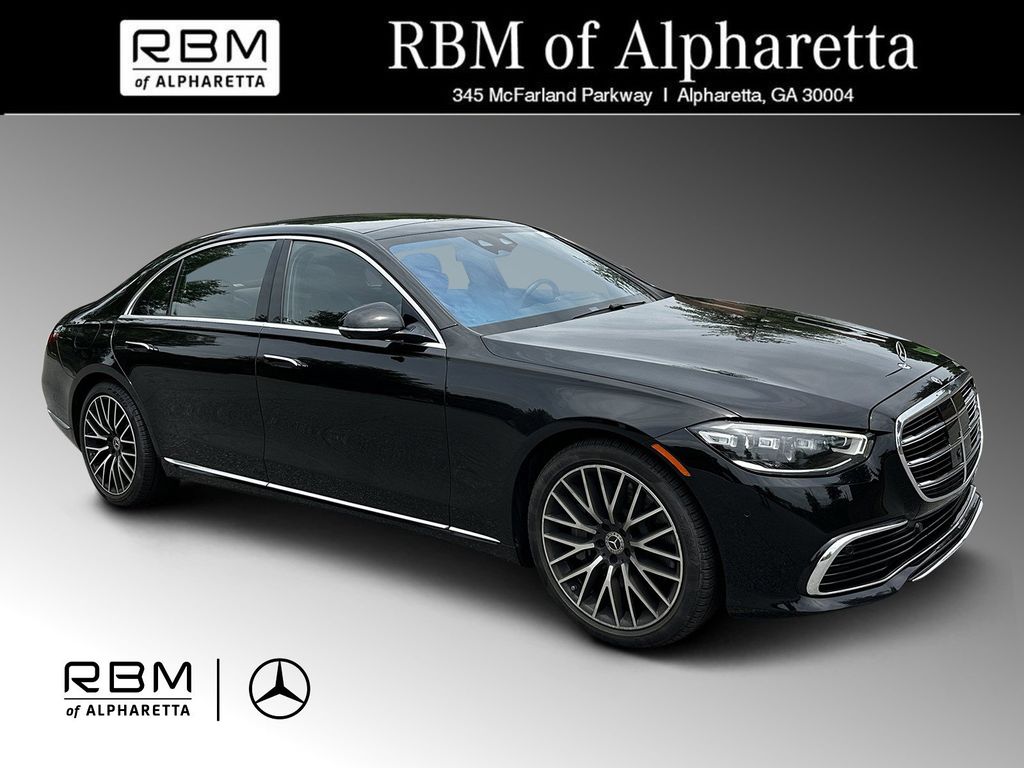Black 2025 Mercedes-Benz S-Class S 580 4MATIC Sedan All-Wheel Drive 9-Speed Automatic