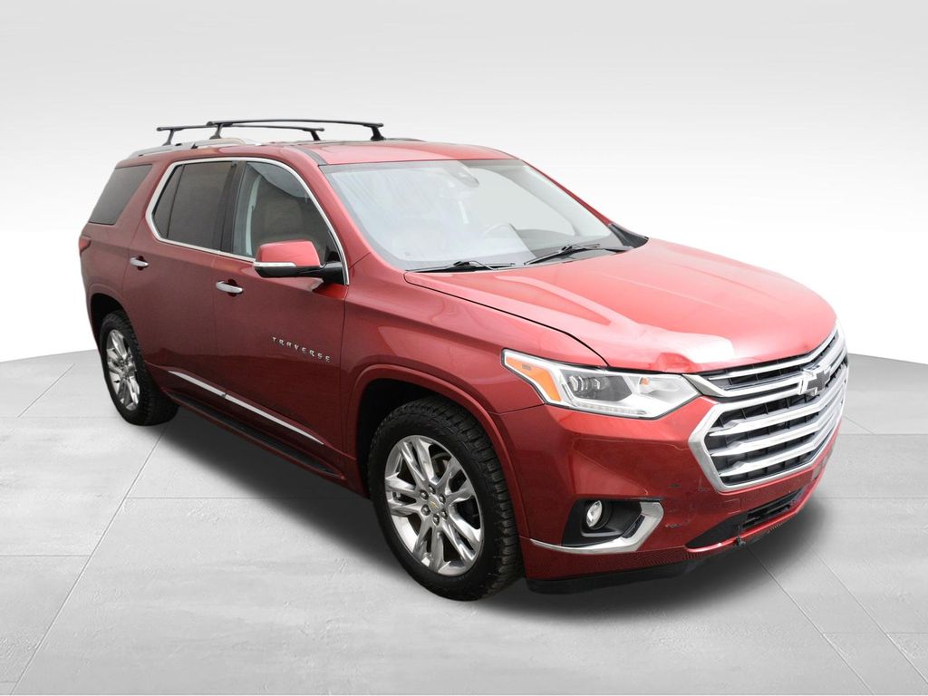 Cajun Red Tintcoat 2018 Chevrolet Traverse SUV / Crossover Four-Wheel Drive 9-Speed Automatic