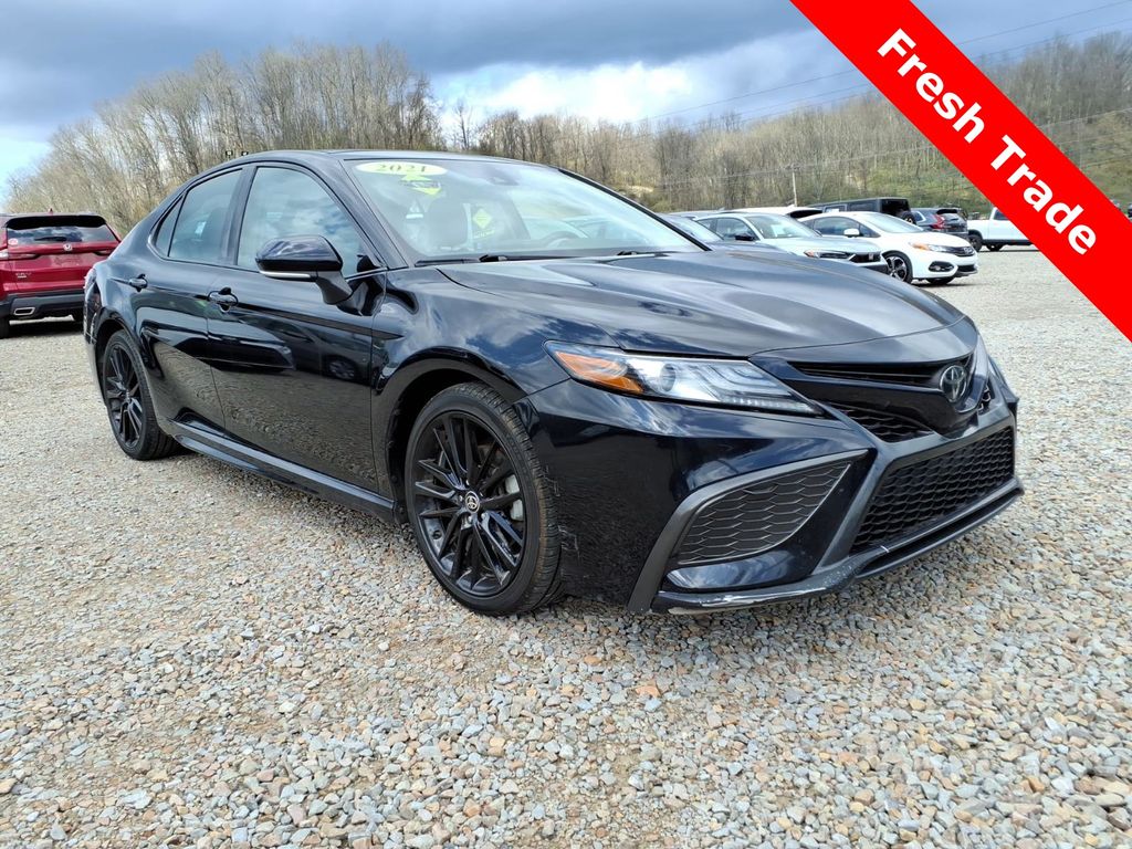 Midnight Black Metallic 2021 Toyota Camry XSE FWD Sedan Front-Wheel Drive 8-Speed Automatic