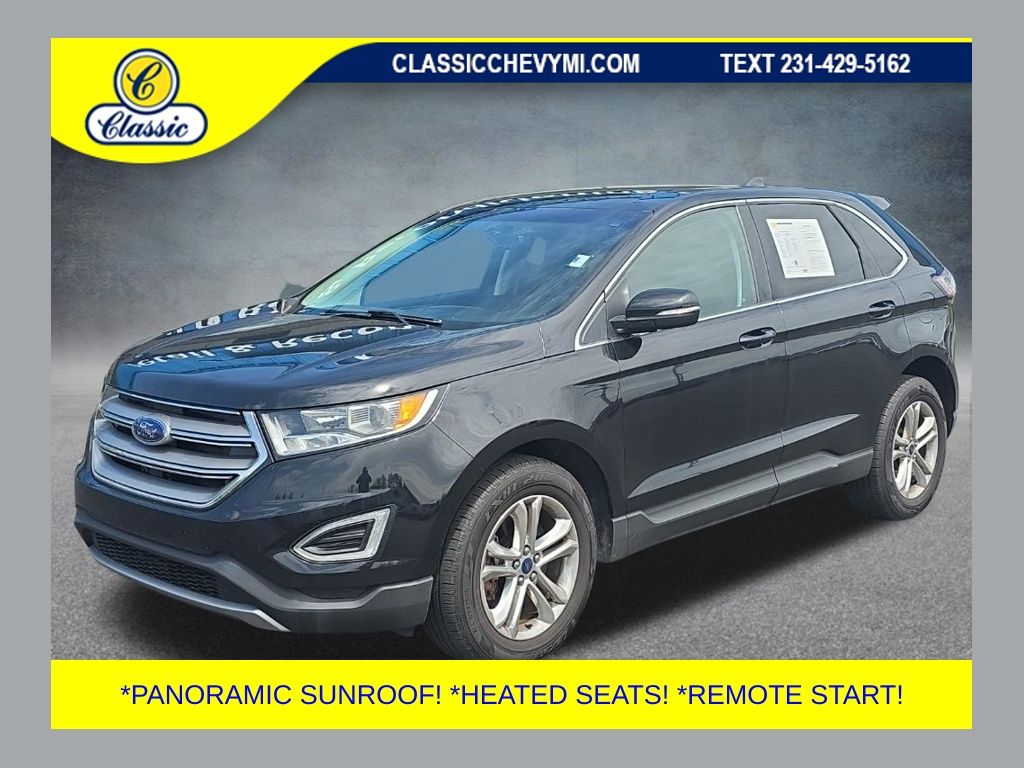 Shadow Black 2016 Ford Edge SEL AWD SUV / Crossover All-Wheel Drive 6-Speed Automatic