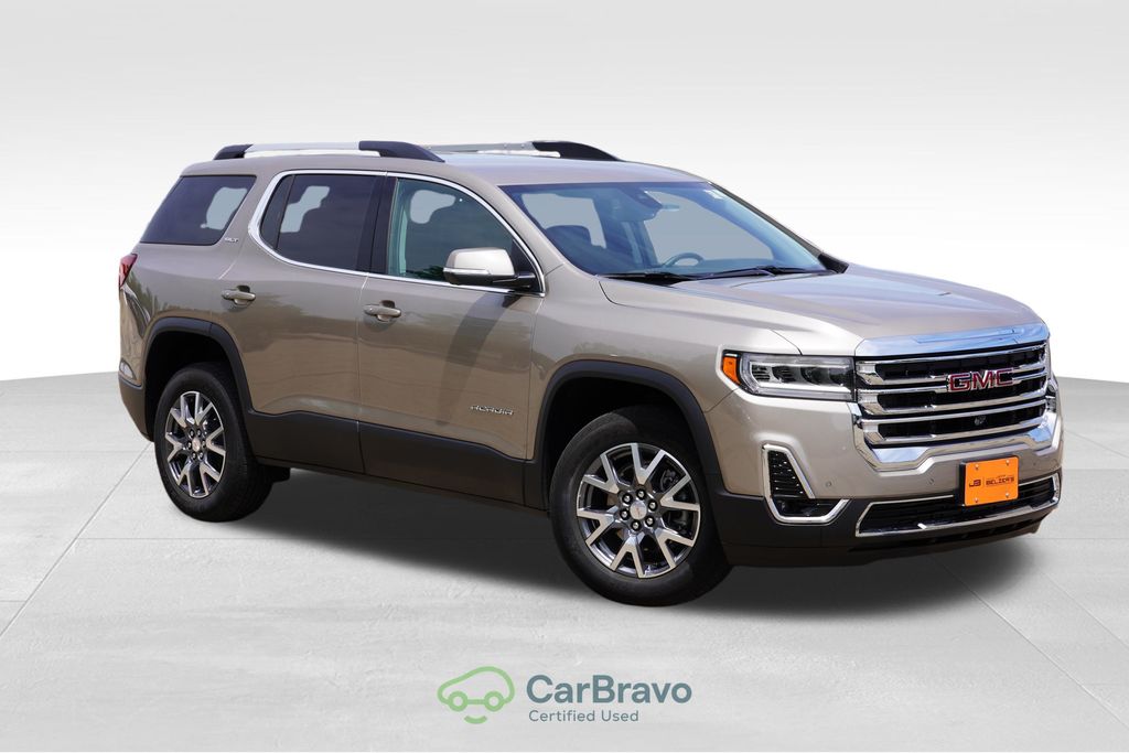 Light Stone Metallic 2023 GMC Acadia SUV / Crossover Four-Wheel Drive 9-Speed Automatic
