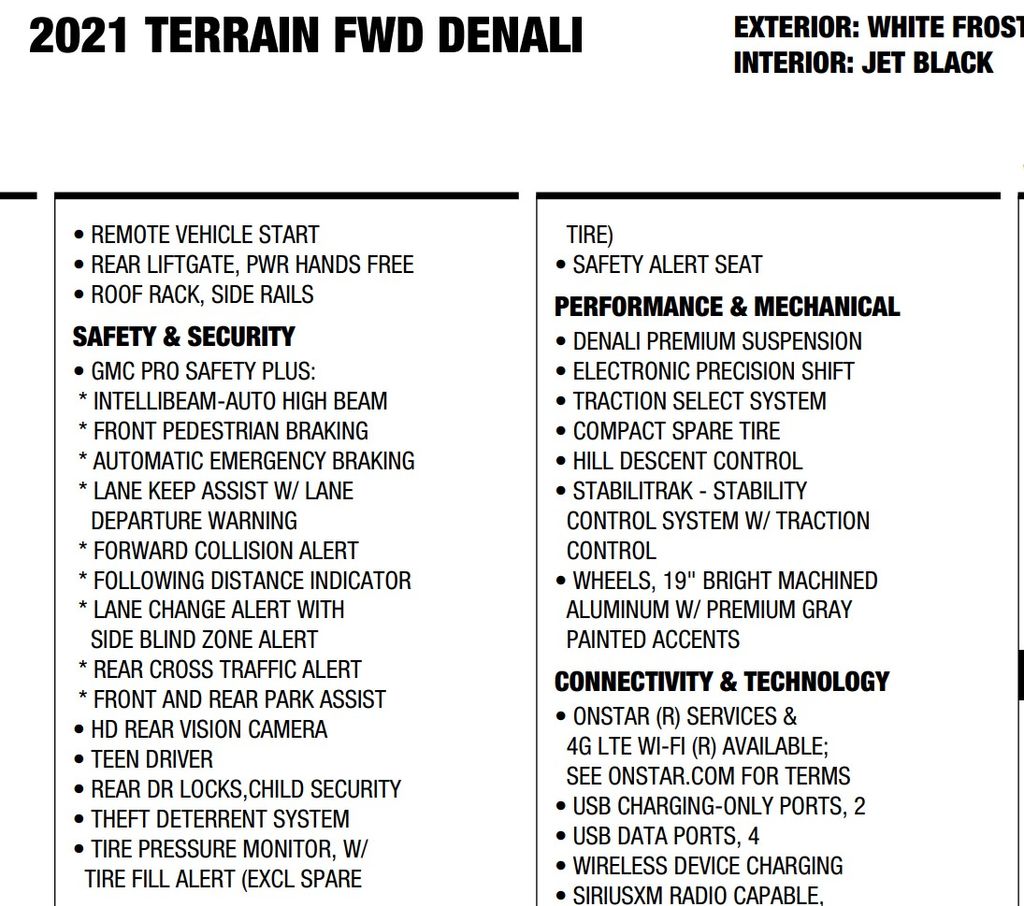 2021 GMC Terrain Denali 16