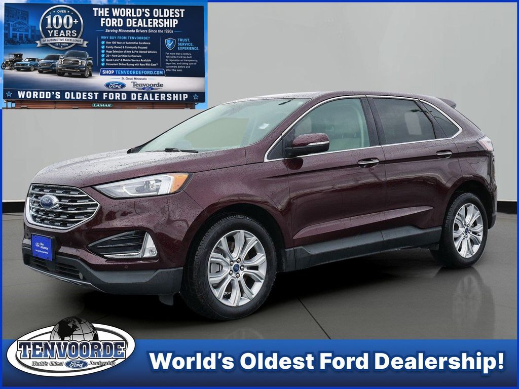Red (Burgundy) 2022 Ford Edge SUV / Crossover All-Wheel Drive 8-Speed Automatic