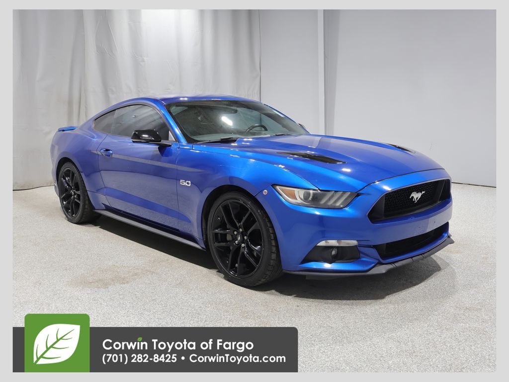 Lightning Blue Metallic 2017 Ford Mustang Coupe Rear-Wheel Drive 6-Speed Automatic