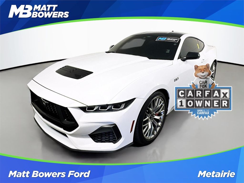 Oxford White 2025 Ford Mustang Coupe Rear-Wheel Drive Automatic