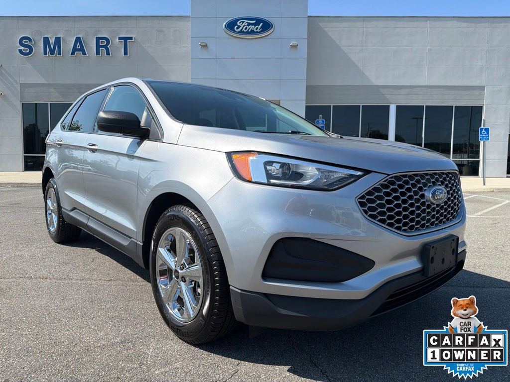 Iconic Silver Metallic 2023 Ford Edge SUV / Crossover All-Wheel Drive 8-Speed Automatic