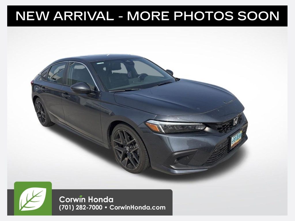Gray 2024 Honda Civic Hatchback Hatchback Front-Wheel Drive Continuously Variable Transmission