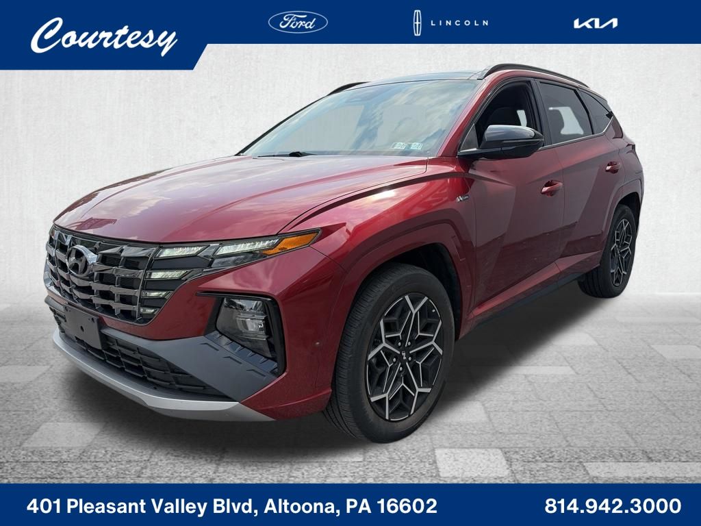 Red Crimson 2023 Hyundai Tucson SUV / Crossover All-Wheel Drive 8-Speed Automatic