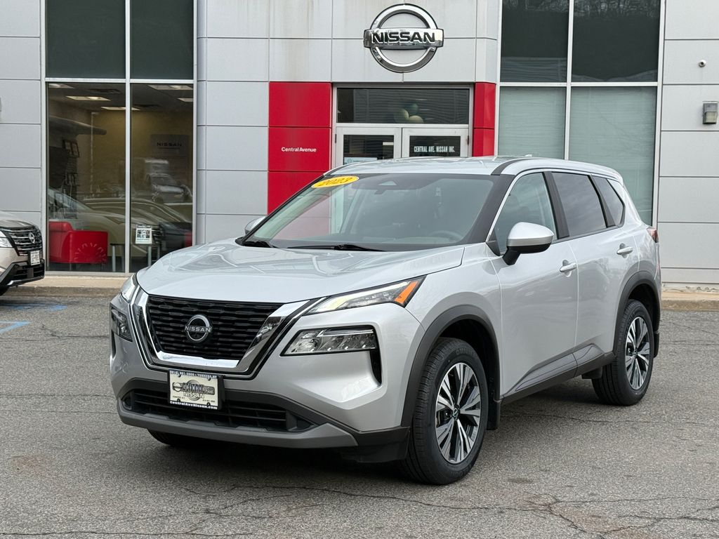 Brilliant Silver Metallic 2023 Nissan Rogue SUV / Crossover All-Wheel Drive Continuously Variable Transmission