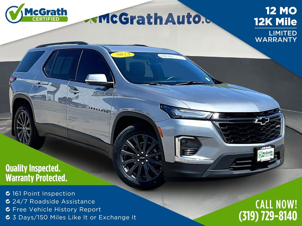 Sterling Gray Metallic 2023 Chevrolet Traverse SUV / Crossover Four-Wheel Drive 9-Speed Automatic