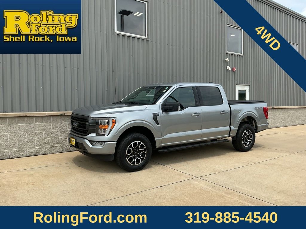 Iconic Silver Metallic 2023 Ford F-150 Pickup Truck Four-Wheel Drive Automatic
