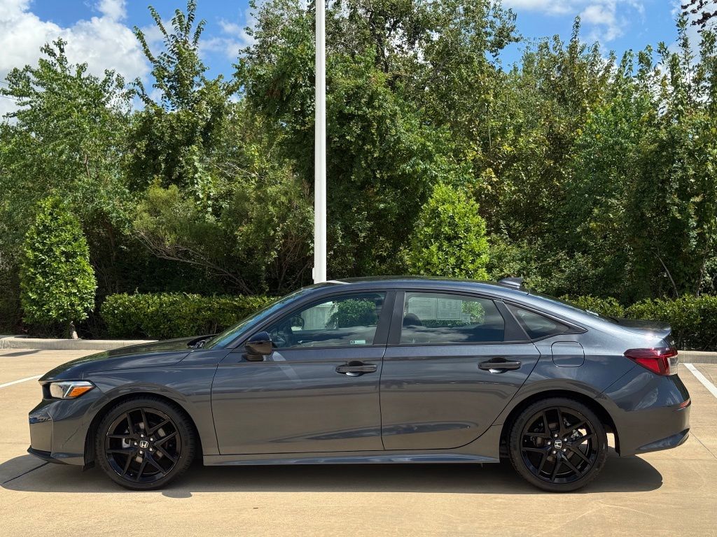 2025 Honda Civic Sport Silver at Baytown Hyundai