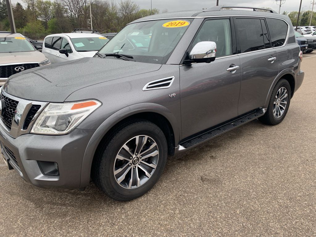 Gray (Gun Metallic) 2019 Nissan Armada SL 4WD SUV / Crossover Four-Wheel Drive 7-Speed Automatic