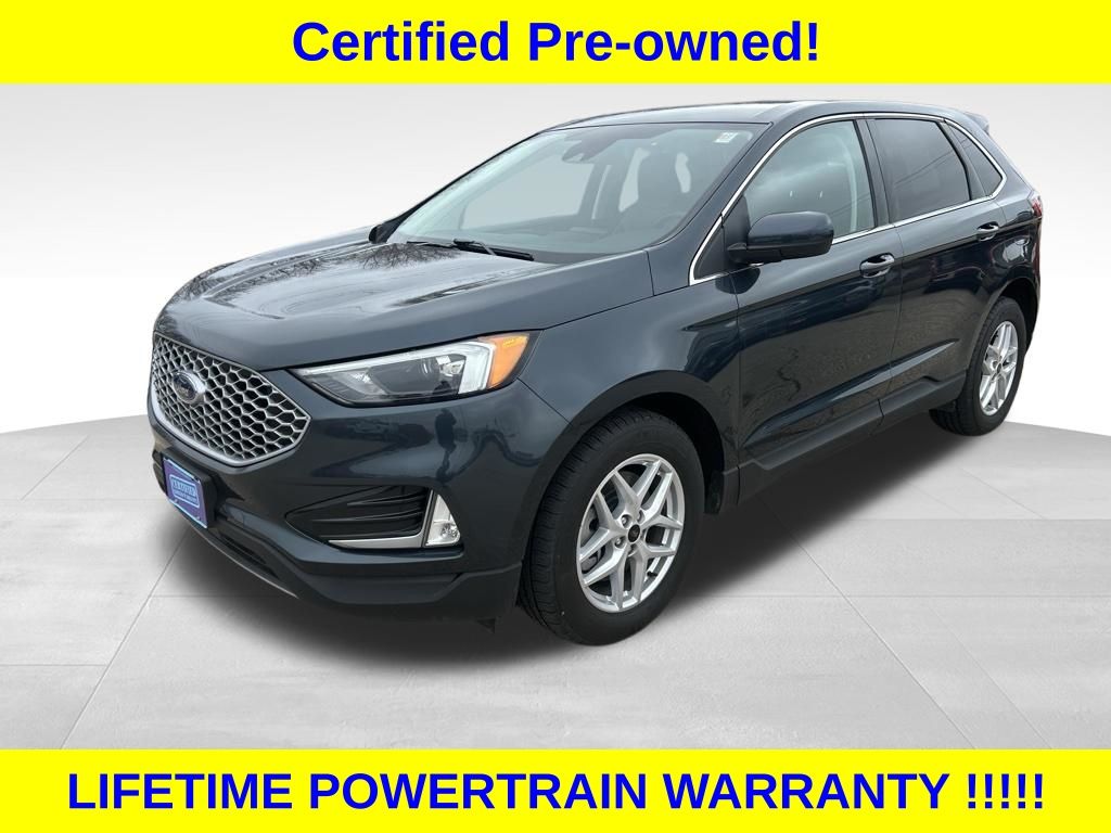 Blue Metallic 2023 Ford Edge SEL AWD SUV / Crossover All-Wheel Drive 8-Speed Automatic