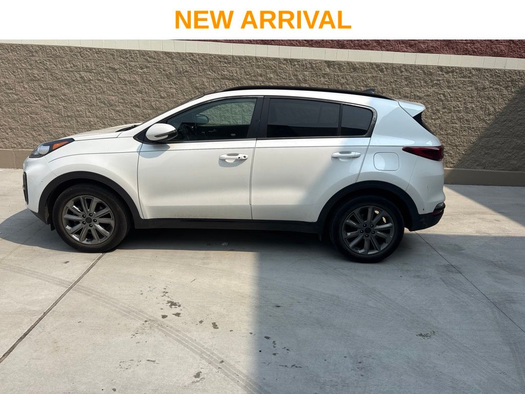 Snow White Pearl 2021 Kia Sportage SUV / Crossover All-Wheel Drive 6-Speed Automatic Overdrive