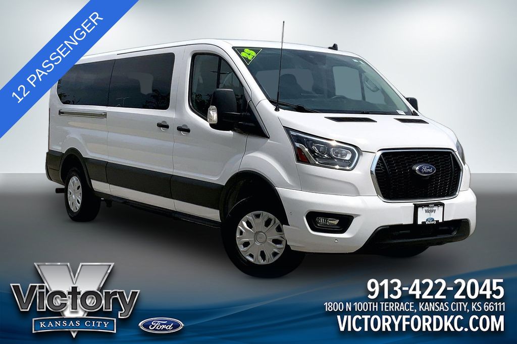 Oxford White 2023 Ford Transit Passenger Van Rear-Wheel Drive