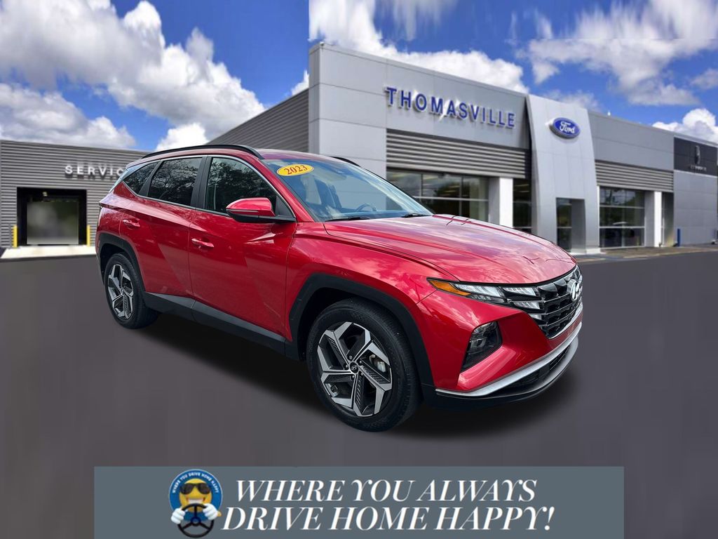Calypso Red 2023 Hyundai Tucson SUV / Crossover Front-Wheel Drive 8-Speed Automatic