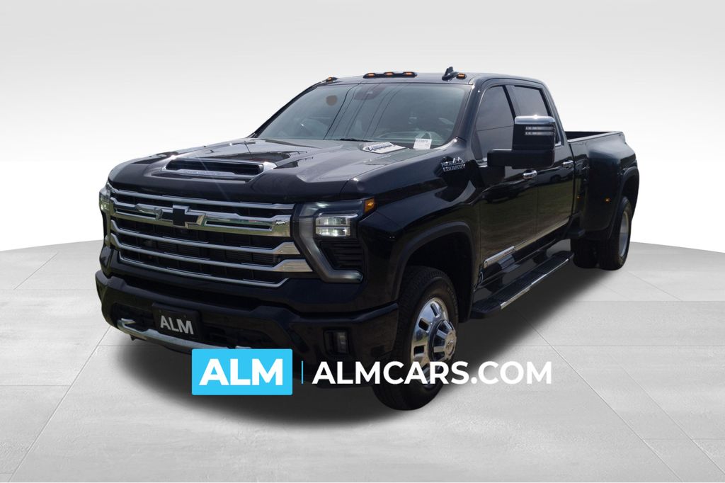 Black 2024 Chevrolet Silverado 3500HD High Country Crew Cab 4WD Pickup Truck Four-Wheel Drive Automatic