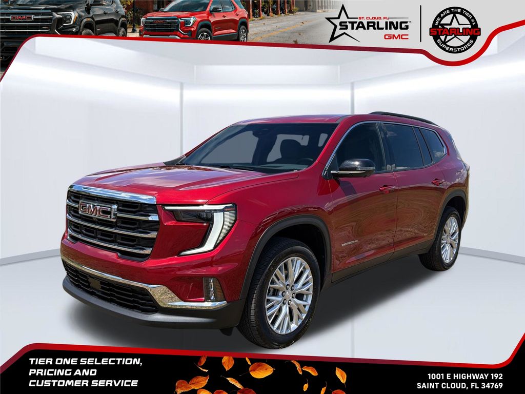 Volcanic Red Tintcoat 2026 GMC Acadia SUV / Crossover Front-Wheel Drive 8-Speed Automatic