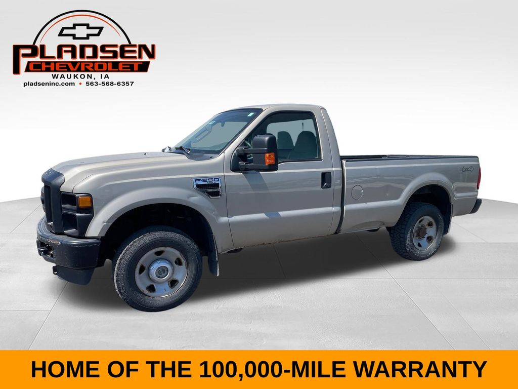Brown (Tan) 2009 Ford F-250 Super Duty Pickup Truck Four-Wheel Drive 