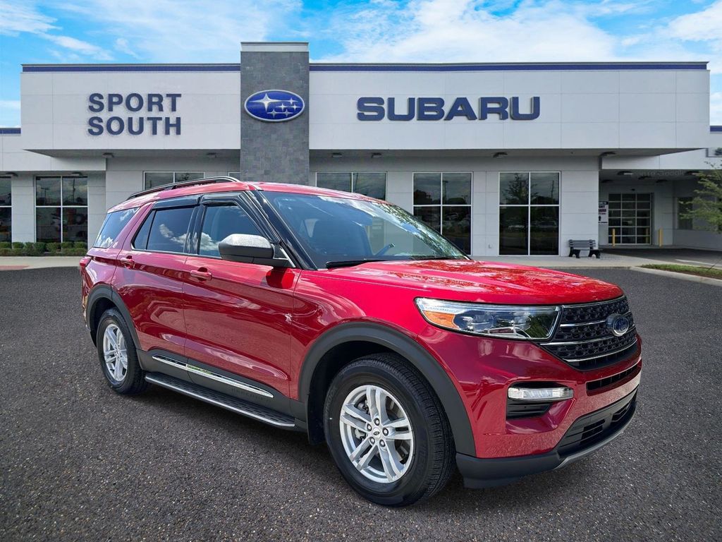 Rapid Red Metallic Tinted Clearcoat 2023 Ford Explorer XLT RWD SUV / Crossover Rear-Wheel Drive Automatic