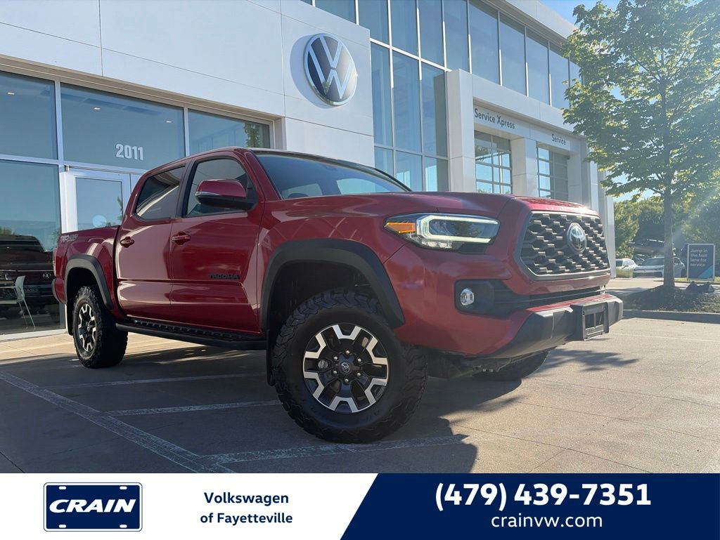Barcelona Red Metallic 2022 Toyota Tacoma Pickup Truck Four-Wheel Drive 6-Speed Automatic