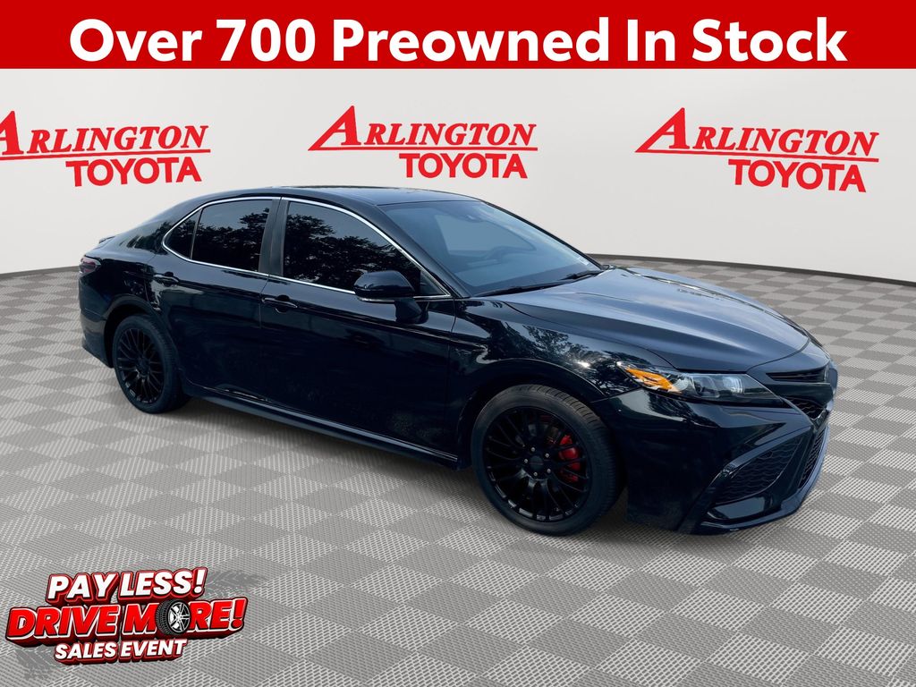Midnight Black Metallic 2023 Toyota Camry Sedan Front-Wheel Drive 8-Speed Automatic