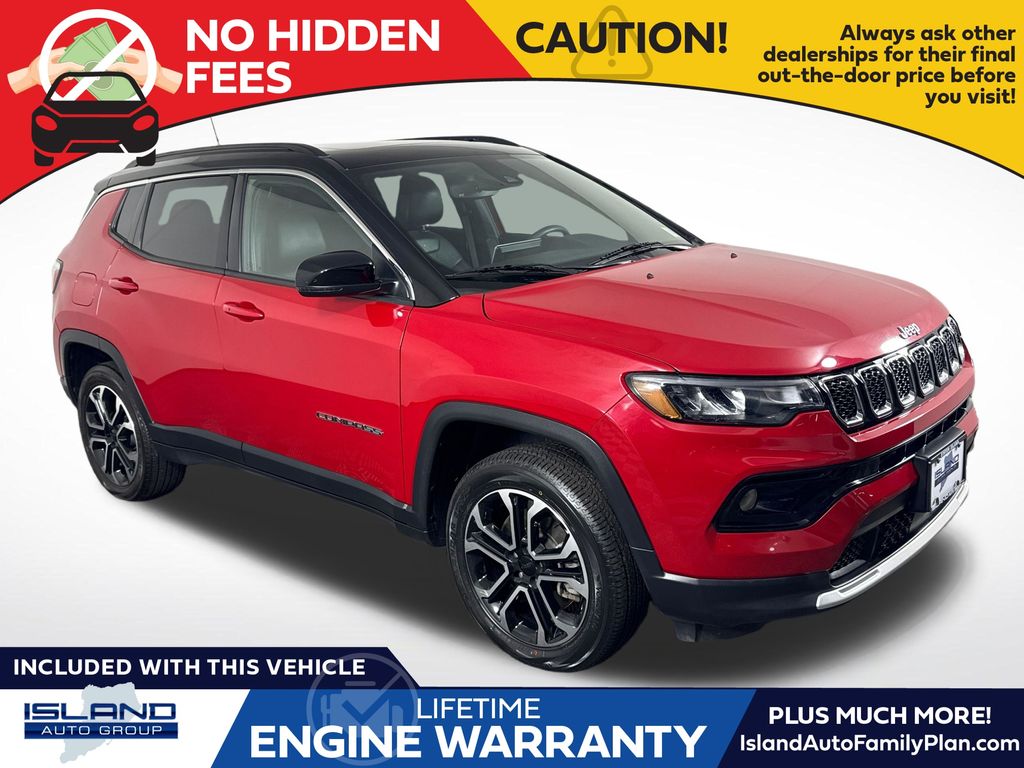Redline Pearlcoat 2023 Jeep Compass SUV / Crossover Four-Wheel Drive 8-Speed Automatic