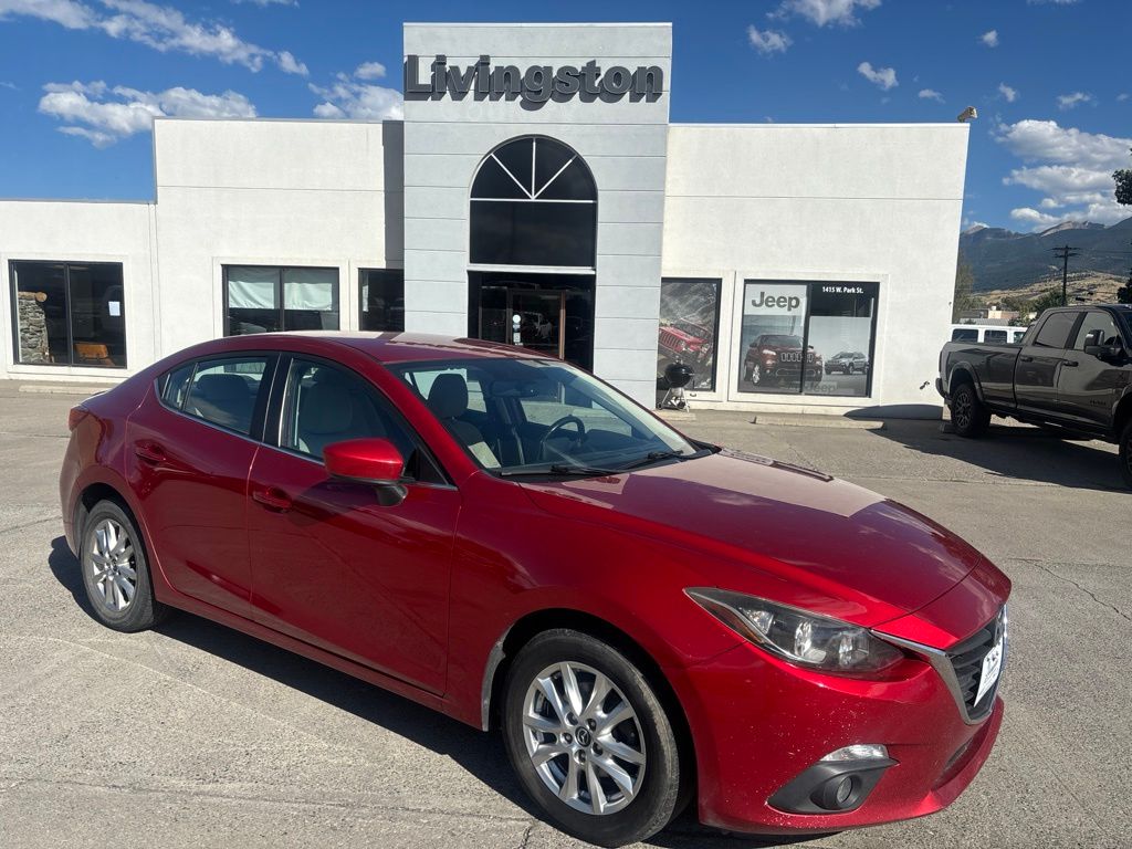 Soul Red Metallic 2015 Mazda MAZDA3 Sedan Front-Wheel Drive 6-Speed Automatic