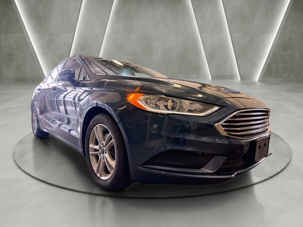 Blue Metallic 2018 Ford Fusion Sedan Front-Wheel Drive 6-Speed Automatic