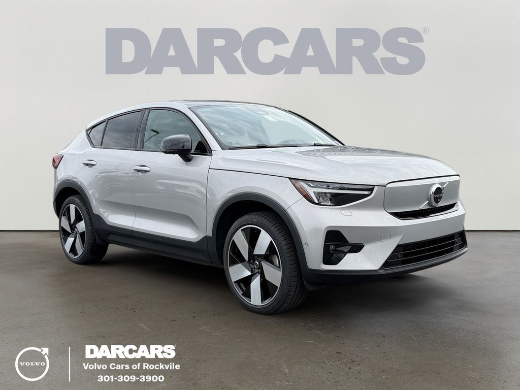 Silver 2023 Volvo C40 Recharge Twin Plus eAWD SUV / Crossover All-Wheel Drive 1-Speed Automatic
