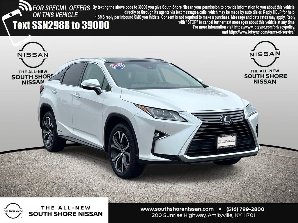 Eminent White Pearl 2019 Lexus RX Hybrid 450h AWD SUV / Crossover All-Wheel Drive Continuously Variable Transmission