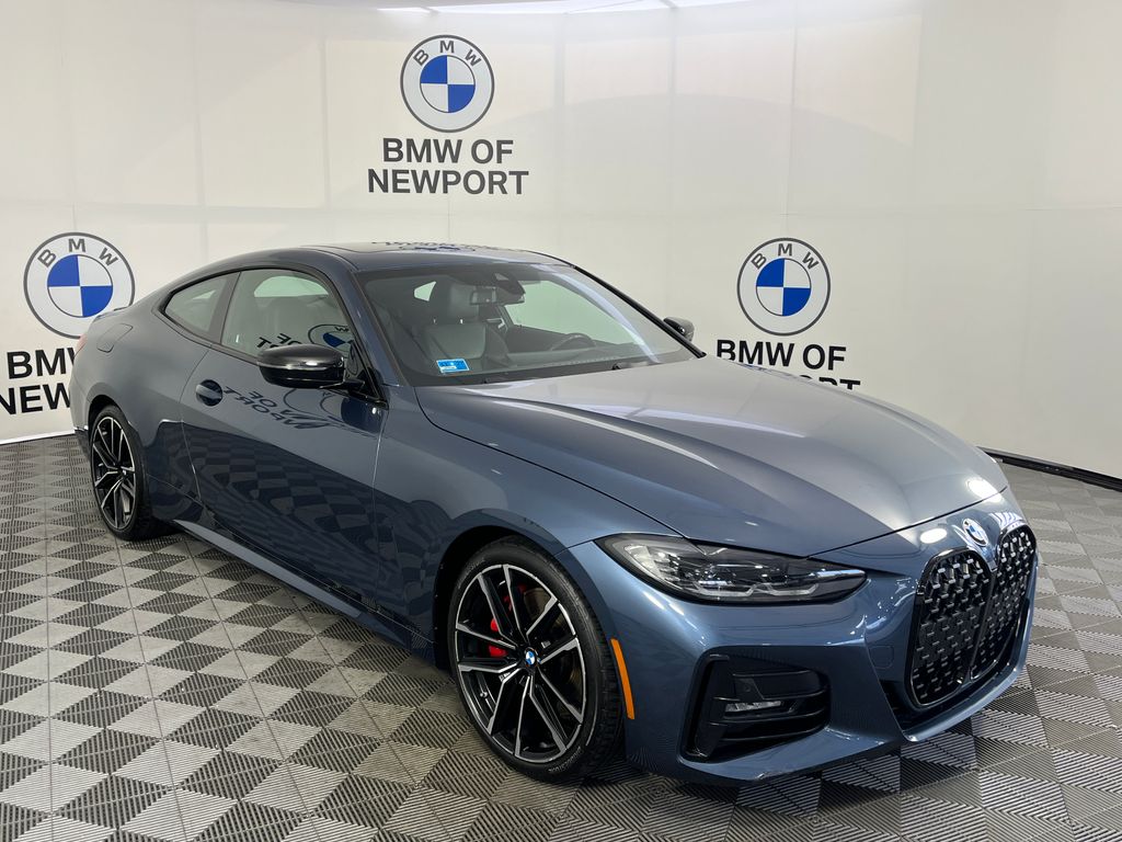 Arctic Race Blue Metallic 2024 BMW 4 Series Coupe All-Wheel Drive 8-Speed Automatic