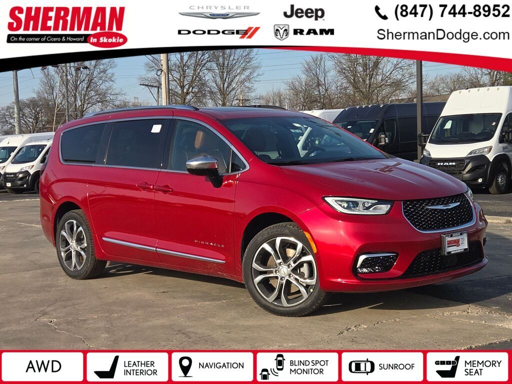 Red Hot Pearlcoat 2026 Chrysler Pacifica Minivan All-Wheel Drive 9-Speed Automatic