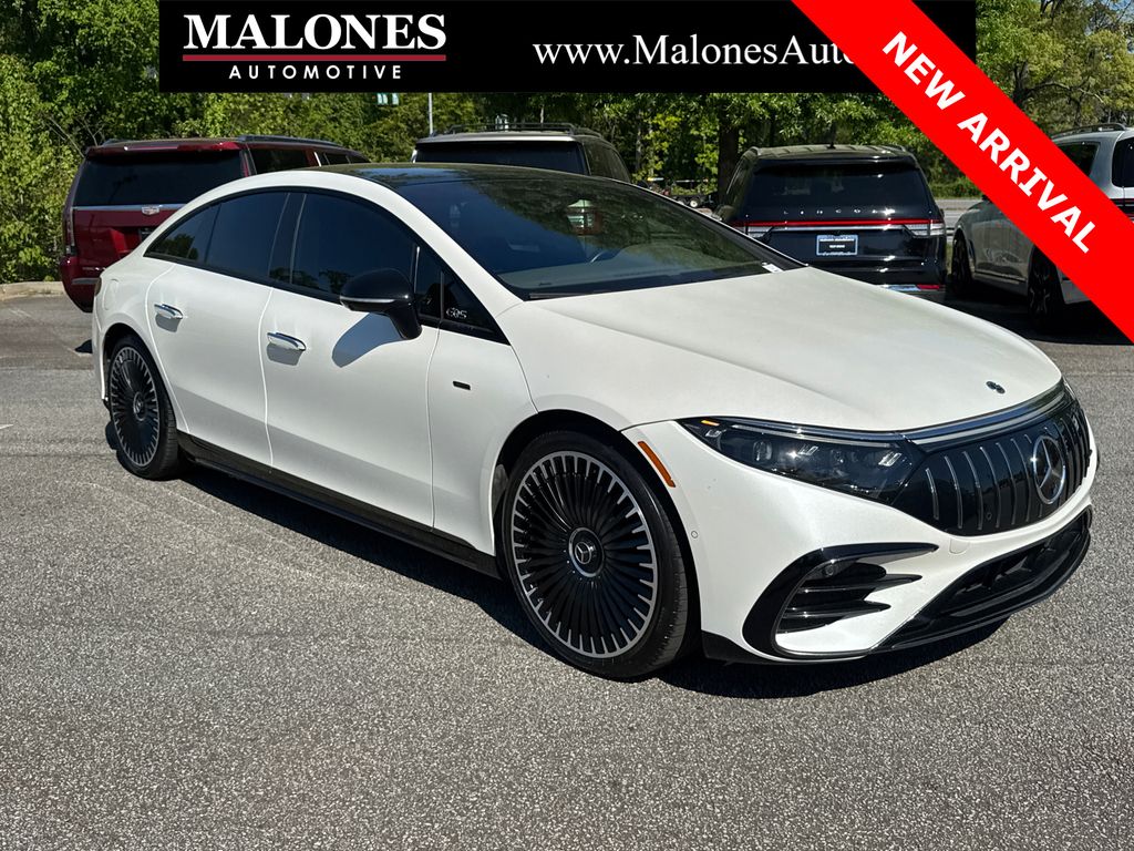 MANUFAKTUR Diamond White 2022 Mercedes-Benz EQS AMG 4MATIC Sedan All-Wheel Drive 1-Speed Automatic